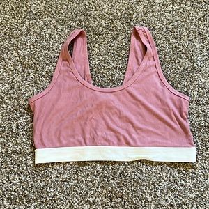 Bozzolo Pink Light Sleeping Crop Tank